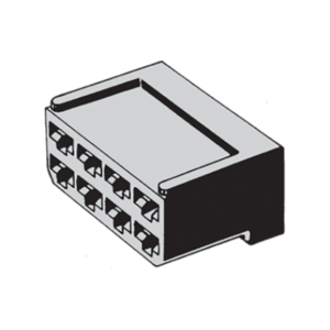 8-WAY FEMALE PIN-HOUSING MALE CONNECTOR